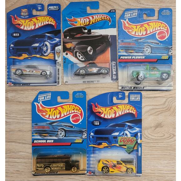 Lot Of 5 Hot Wheels New Sealed Unopened Damaged boxes NWT Mattel  Cars Vehicles - Picture 1 of 7